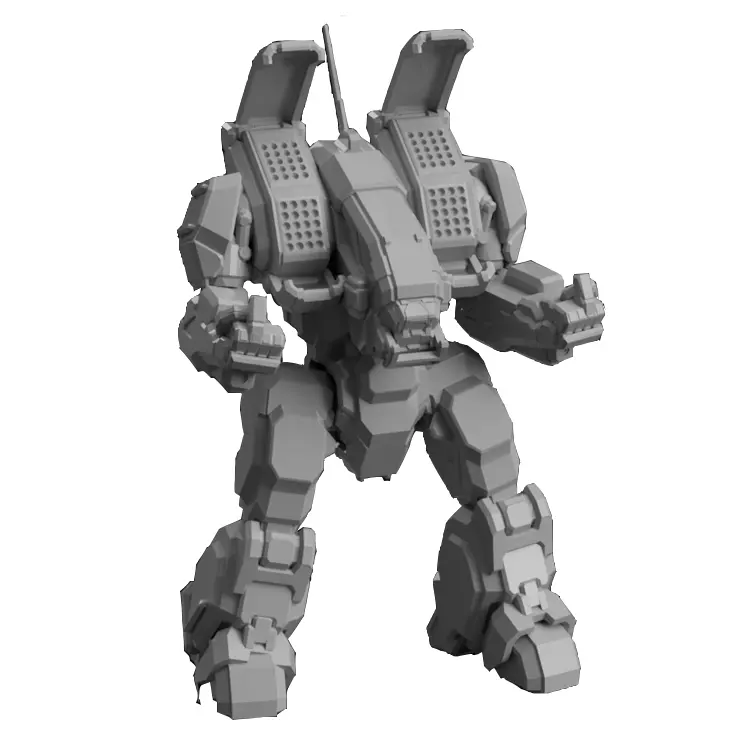 Modelo de juguete impreso en 3d para niños, prototipo rápido, Battletech / Mechwarrior