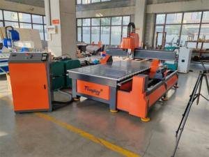 Máquina CNC de 4 ejes de un solo husillo con enrutador de carpintería de 8 ejes giratorios controlado por el sistema Syntec DSP - Product Image 2