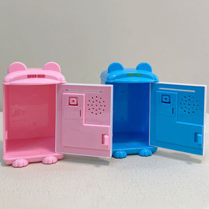 Nhựa <span class=keywords><strong>mini</strong></span> ATM Piggy ngân hàng tiền tiết kiệm hộp truy cập an toàn hộp ngân hàng đồng xu cho trẻ em giả vờ chơi mầm non Đồ chơi giáo dục - Product Image 4