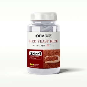 <span class=keywords><strong>Red</strong></span> <span class=keywords><strong>Yeast</strong></span> <span class=keywords><strong>Rice</strong></span> & CoQ10 240 Veggie Cápsulas | Advanced Heart Health Suplemento Herbal com Suporte Antioxidante para Adultos - Product Image 1