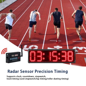 Outdoor Indoor Wireless Remote <strong>Control</strong> Programmable LED Race Timing Clock Radar <strong>Sensor</strong> Track <strong>Timer</strong> for Running Racing Parkour