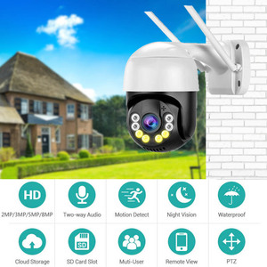 2MP 8MP 4MP icsee กล้องโดมเครือข่าย P2P ไร้สาย PTZ IP WiFi บ้านกล้องรักษาความปลอดภัยกลางแจ้งสมาร์ท WiFi - Product Image 2