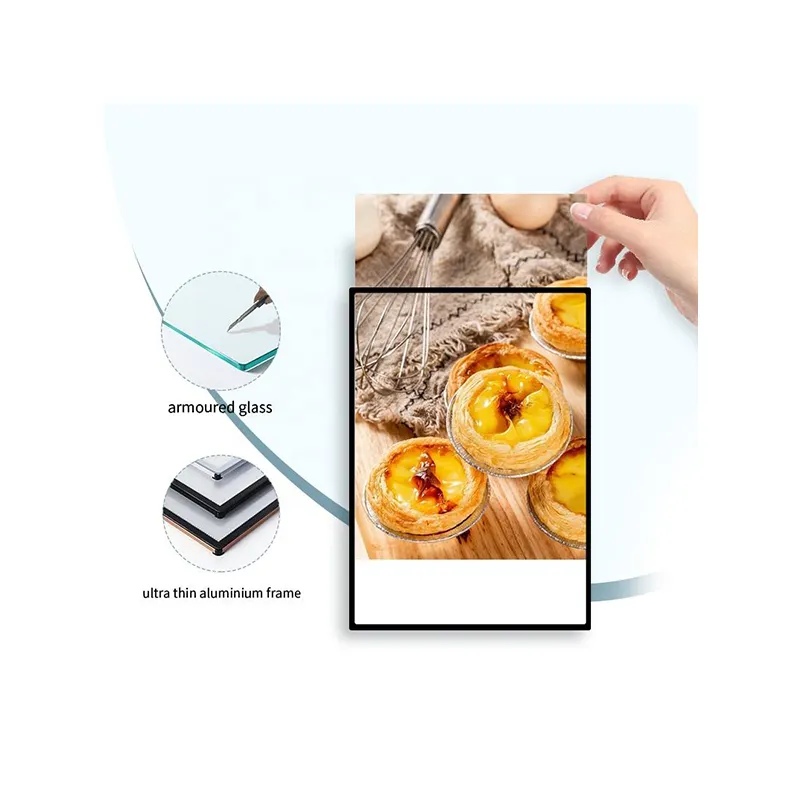 Customized Led Photo Frames Lightweight signage light box advertising display Menu price list