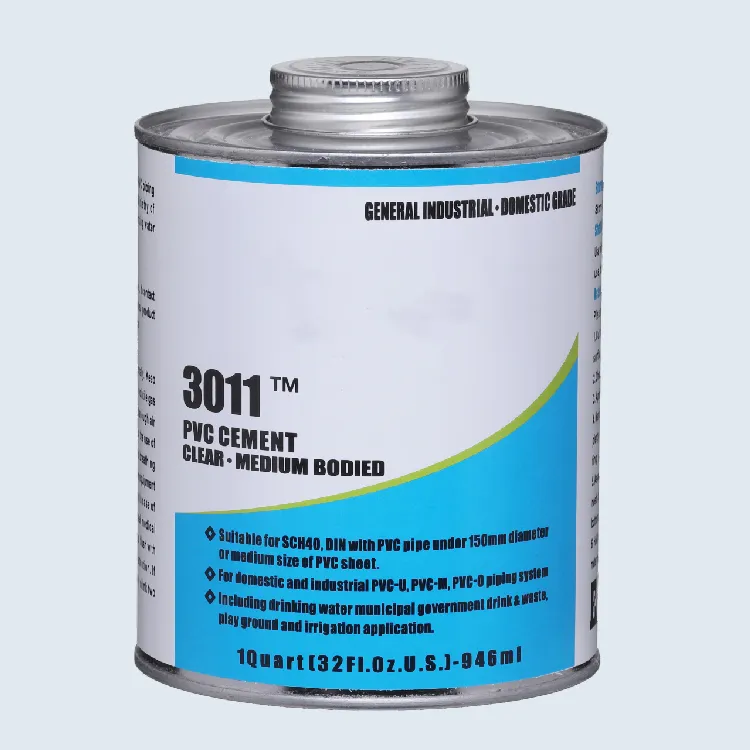 Colle de ciment PVC/tuyau en plastique L-3011 PVC NSF