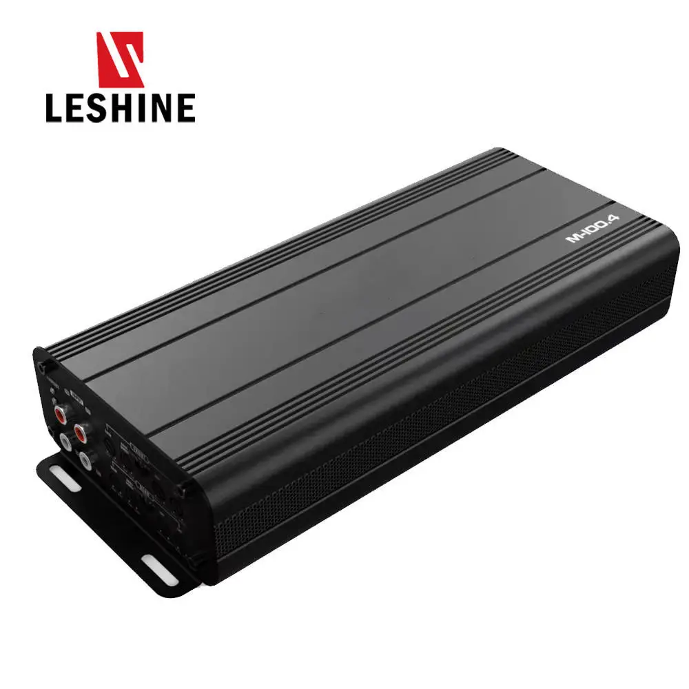 Leshine M 100.4W abd pazarı tam menzilli sıcak satış araba ses anfisi 100w türleri 12v 4 kanal sınıfı D güç araba amplifikatörleri