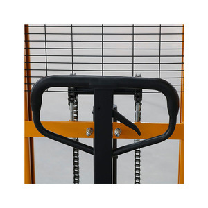 Haizhili 1 T 1.6m中国手動パレットスタッカー1トン油圧手動ハンドポータブルスタッカーフォークリフトスタッカーリクレーマー販売 - Product Image 5
