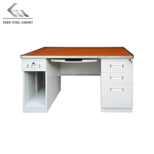 Escritorio de oficina de acero con 6 cajones, mesa de estudio de estudiantes de Metal con casillero, precio barato de fábrica, mesa de ordenador de hierro - Product Image 4