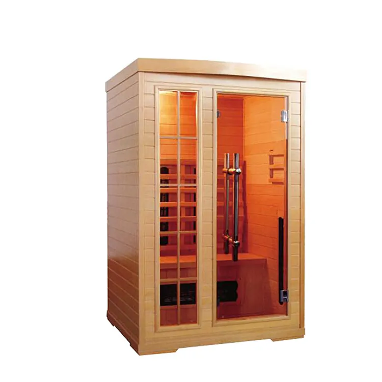 Mini tienda de Sauna de infrarrojo lejano, para uso en interiores, de madera de cedro