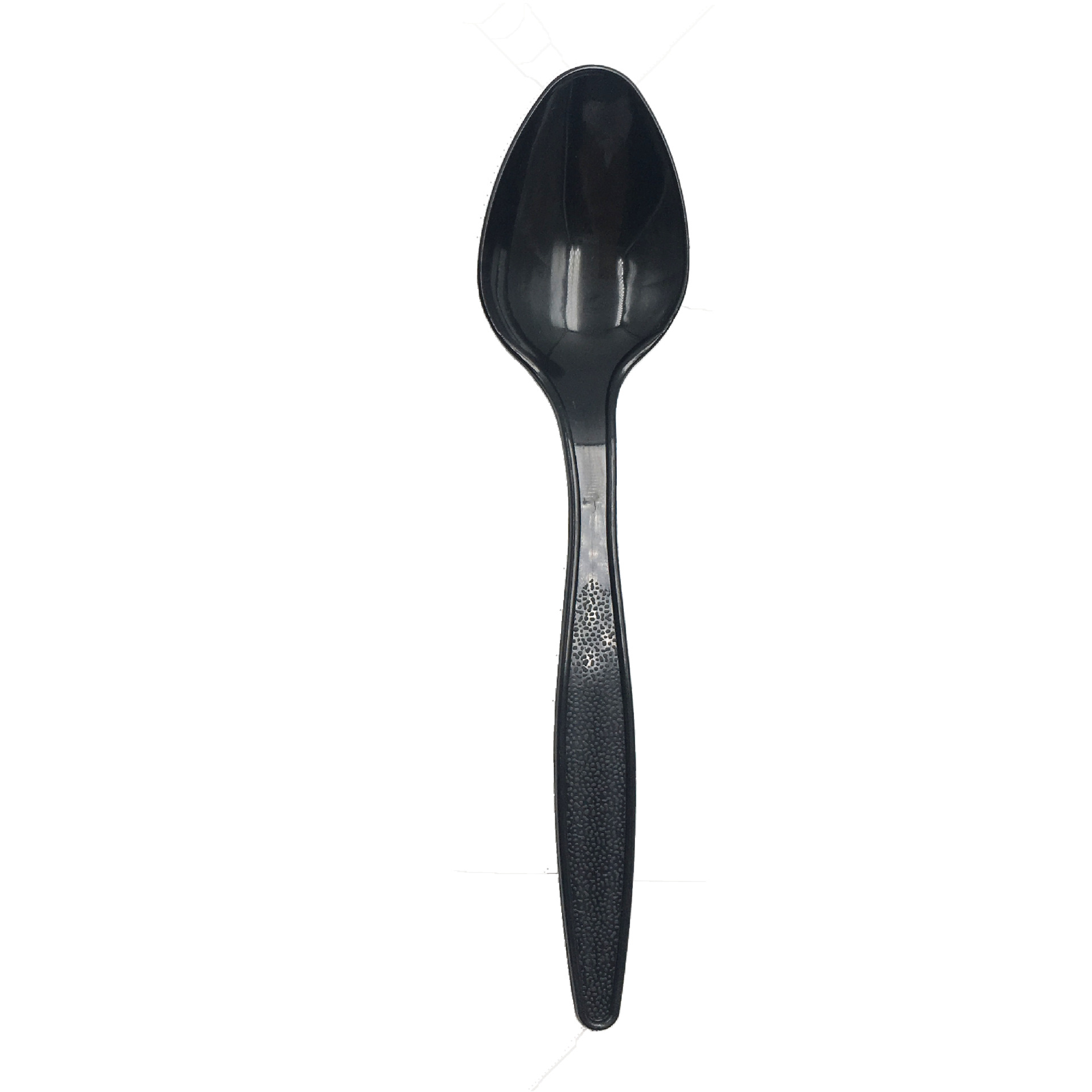 Cuillère en plastique noir-16pcs