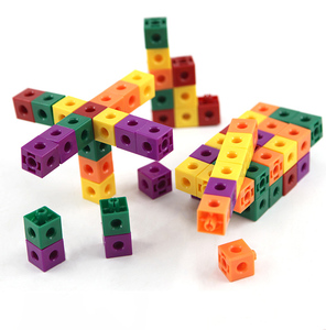 Ilkokul matematik öğretim yardımcıları kare blok plastik bulmaca yapı taşları çocuk eğitici oyuncaklar büyük parçacıklar - Product Image 6