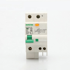Elektrik kaçak devre kesici <span class=keywords><strong>Tek</strong></span> Fazlı <span class=keywords><strong>C</strong></span> Eğrisi 20A AC ELCB/RCCB/RCD