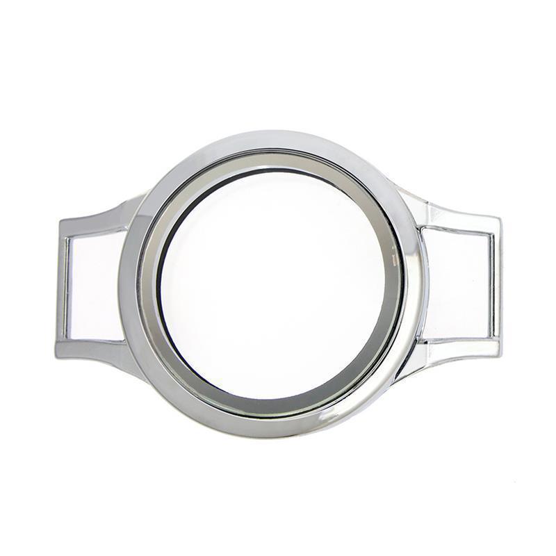 Montre en alliage torsadé poli de 25 mm, finition chromée