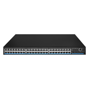 สวิตช์จัดการ POE 48พอร์ตพร้อมพอร์ตอัปลิงค์4 SFP สวิตช์ L2การจัดการ VLAN การจัดการ POE QoS LACP VLAN รองรับ