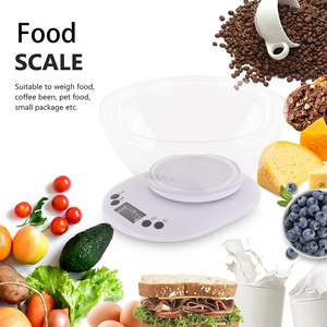 Cucina bilancia digitale con ciotola 5Kg funzione cucina allarme digitale con il conto alla rovescia Timer bilancia alimentare con ciotola - Product Image 5