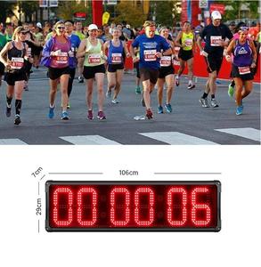 GANXIN 8 Zoll 6-stelliger Marathon Running Timer Stoppuhr 7 Segment Große Renn-Timing-Uhr LED Digital Outdoor Sports Race Timer - Product Image 1