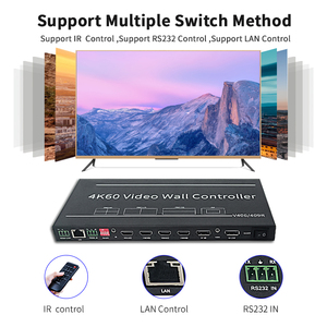 Venta directa de fábrica de 2k, 4k 8k 5 entrada 9 outputvideo pared controlador 2x3x2x2 4 2x5x5x5 6x6 pared de vídeo controlador conmutador de vídeo - Product Image 4