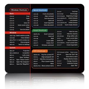 Alfombrilla de escritorio con acceso directo de Excel, alfombrilla de ratón con acceso directo para teclado, versión en inglés, alfombrilla de ratón para ordenador de oficina, alfombrilla de ratón con teclas de acceso directo de Excel - Product Image 1