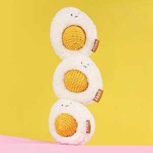 Nuevo estilo de huevo morder hierba gatera juguete gato Bola de cáñamo hierba gatera a prueba de mordeduras Bola de cordel ecológico autoentretenimiento masticar palo para gatos - Product Image 4
