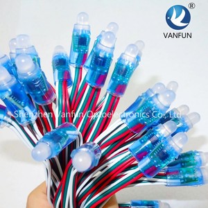 WS2811 RGB Полноцветный 15 мм светодиодный пиксельный световой модуль внутреннего и наружного использования IP68 5V 12V Максимальная мощность 0,3 W" - Product Image 2