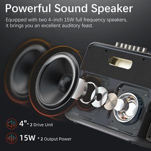 CQA karaoke makinesi DJ-şarkı sözleri ekran ile 1405 ekran hoparlör, android 12 sistemi ile wifi akıllı hoparlör dokunmatik ekran - Product Image 3