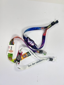 1K/213 Woven RFID NFC Wristband Eco-Friendly One-Time Use Fabric Bracelet with QR <strong>Code</strong> 13.56MHz NFC Printing - Product Image 5