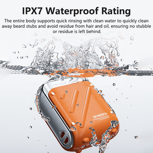 Indirim sormak ıslak kuru elektrikli tıraş makinesi IPX7 su geçirmez çift bıçak 60 gün kullanım için Mini elektrikli tıraş makinesi seyahat - Product Image 5
