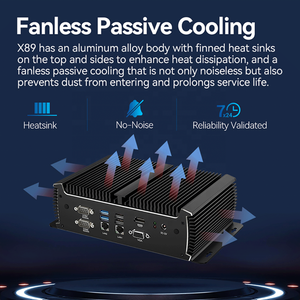 Embedded Fanless Industrial <strong>Computer</strong> RS232 RS485 Intel Core I5 4200U 6300U 7200U 1135G7 I7 1165G7 3G 4G Lte IOT Linux Mini PC - Product Image 2
