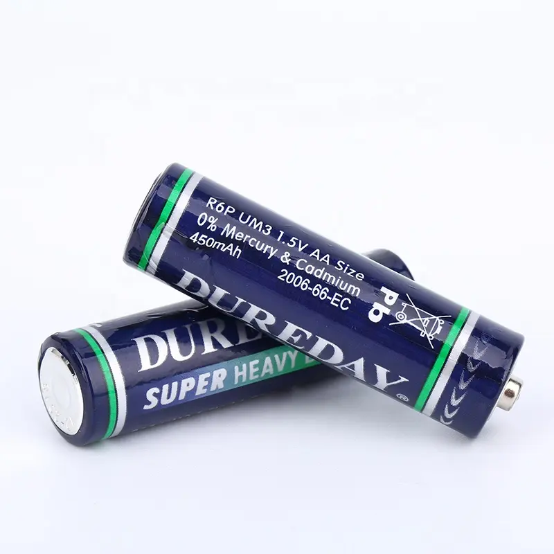 Kuru hücre 1.5v piller özelleştirilmiş paket cihazı oyuncaklar için toplu boyutu AA aa R6P NO.5 çinko karbon pil satın