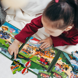 YUCI Nuevo libro de rompecabezas Kindergarten Cognitivo Educación temprana Rompecabezas Tráfico rompecabezas Libro Herramienta de aprendizaje - Product Image 4
