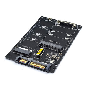 NGFF + MSATA至SATA3适配卡M2密钥b-m固态硬盘至6g接口转换卡 - Product Image 1