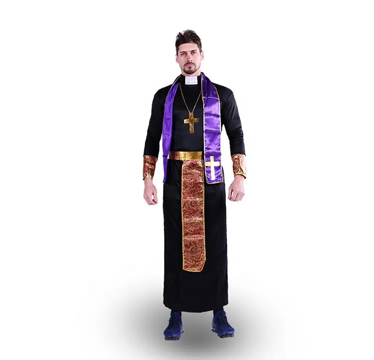 Neueste Hot Selling Top Grade Halloween Party Cosplay Pate Kostüme Priester Kostüm