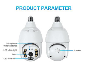 Vendita calda nuovo modello 1080p 360 ° lampadina CCTV sistema di sicurezza per interni esterni Wifi sensore Memory Card Cloud 1 anno - Product Image 5