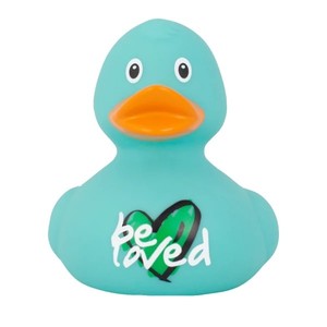 Custom logo Promotional Classical 8-10 cm Lover <strong>Duck</strong> Theme PVC Floating Squeak Rubber Bath Floating <strong>Duck</strong> Toy - Product Image 1