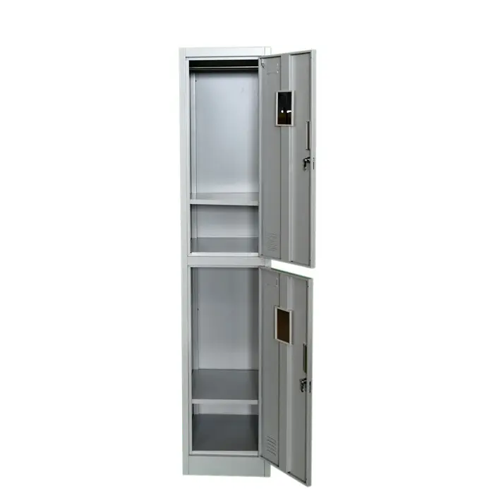 Singapore hot sale steel locker cabinet 2 tier iron cupboard designs