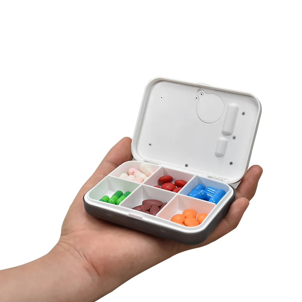 Smart Medicine-Schachtel-Timer neuer Design-Pillenhäuser Medikament Manager wöchentliches Pillenetui smart Alarm Pillenbox mit Timer