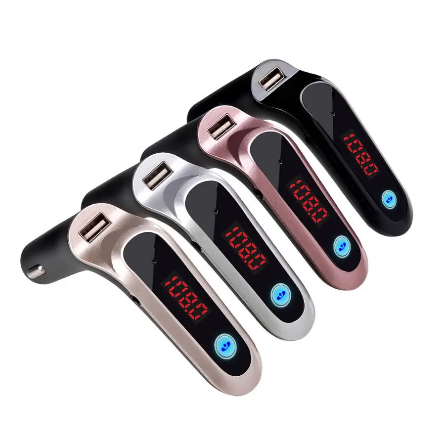 Handsfree Wireless BT Car FM Transmitter Quick Charger AUX Modulator MP3 Player KitためCar SD USB S7 Car Charger