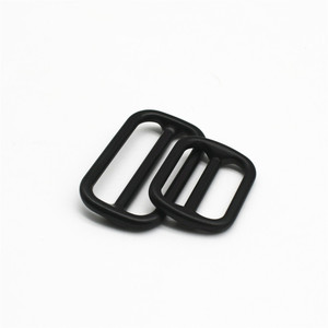 Customized Color Metal <strong>Buckle</strong> <strong>Rectangle</strong>/<strong>Square</strong> Adjustable Tri-ring <strong>Buckle</strong> for Bag Shoulder Strap Webbing Belt Slider <strong>Buckle</strong> - Product Image 5