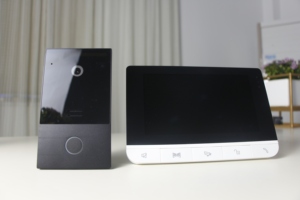 Sistema de intercomunicación de seguridad para el hogar con pantalla de 720p y 7 pulgadas con timbre de vídeo y cámara, Kit de 2 puertas con cable para Villa - Product Image 5