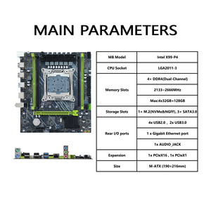 PANDL yeni anakart masaüstü bilgisayar kombinasyonu Set Xeon E5 2670 V3 DDR4 ECC RAM 2670v3 X99 anakart kiti - Product Image 3