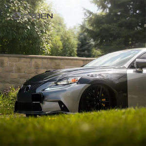 Bộ body kit chắn bùn trước bằng sợi carbon mới cho IS200t IS250 <span class=keywords><strong>IS300</strong></span> IS350, kiểu lỗ thoáng khí nâng cấp, lắp đặt dễ dàng bằng bu lông, năm 2013-2019 - Product Image 6