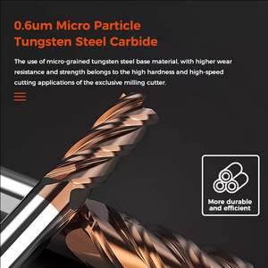 HRC55 CNC End Milling <strong>Cutter</strong> 2 Flute Solid Carbide End Mill Tungsten Steel End Mill with Coated <strong>Aerospace</strong> Auto Industry - Product Image 3