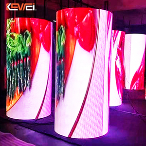Cortina programable suave con Bluetooth ventana a todo color transparente señalización digital suave pantalla curva pantalla led flexible - Product Image 1