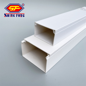 Plastic Cable Gutter Wire Self Adhesive <strong>Trunk</strong> PVC Trunking with Sticker