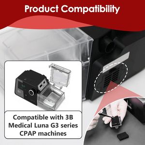 10 Packs tek kullanımlık siyah filtre kiti CPAP filtre uyumlu 3B tıbbi Luna G3 serisi diğer makineler temiz hava değiştirme - Product Image 3