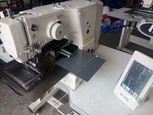Seconda mano originale Jukis 210EN modello 1306 macchina da cucire per Computer di programmazione trasmissione a cinghia motore Stepper 130*60mm - Product Image 3