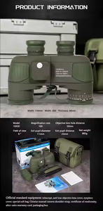 BAK4 7x50 High Definition Outdoor Binoculars Green Waterproof Fog-proof Thermal Telescope <strong>Porro</strong> Prism System 50mm Objective