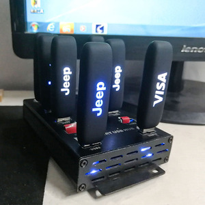 Unidad flash USB Led cifrado usb stick USB persalizado 3,0 deslizante caja de goma suave memoria pendrive - Product Image 3