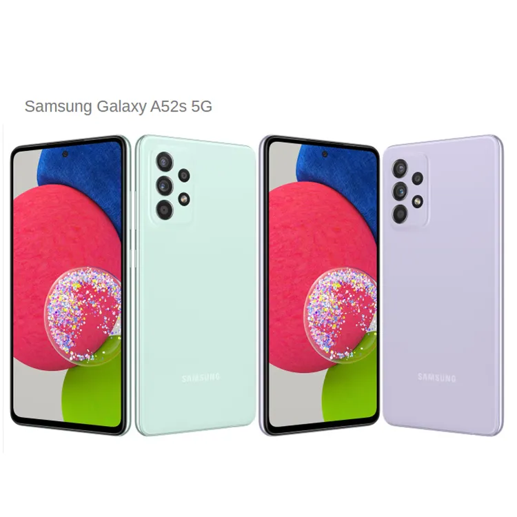 Marca A52 Teléfono móvil reacondicionado Móviles Original EE. UU. Para SAMSUNG Reacondicionado Galaxy A52S 5G A528 N B DS