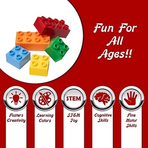 Nueva tendencia de alta calidad, bloque cuadrado divertido no tóxico, mercados chinos en línea, juego de bloques de construcción grandes clásicos para niños - Product Image 6