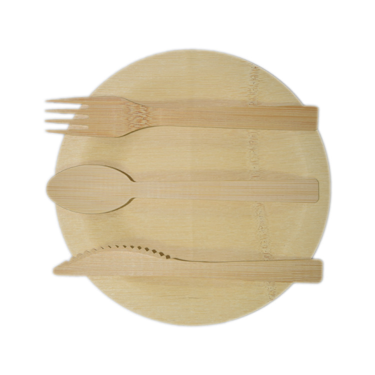 piatto di bambù